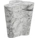 Ava 18 X 18 inch Marble Look Outdoor End Table, Small